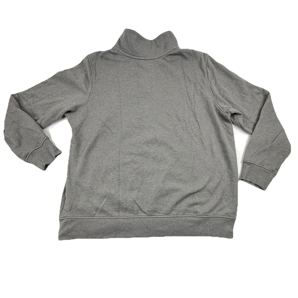 The North Face Mens 1/4 Snap Button Fleece Pullover Heather Gray Size XXL